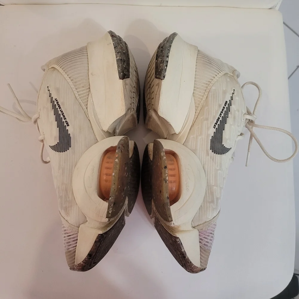 Nike Air Zoom  Women's Cream and Orange Athletic Shoes Size US7/EUR 38